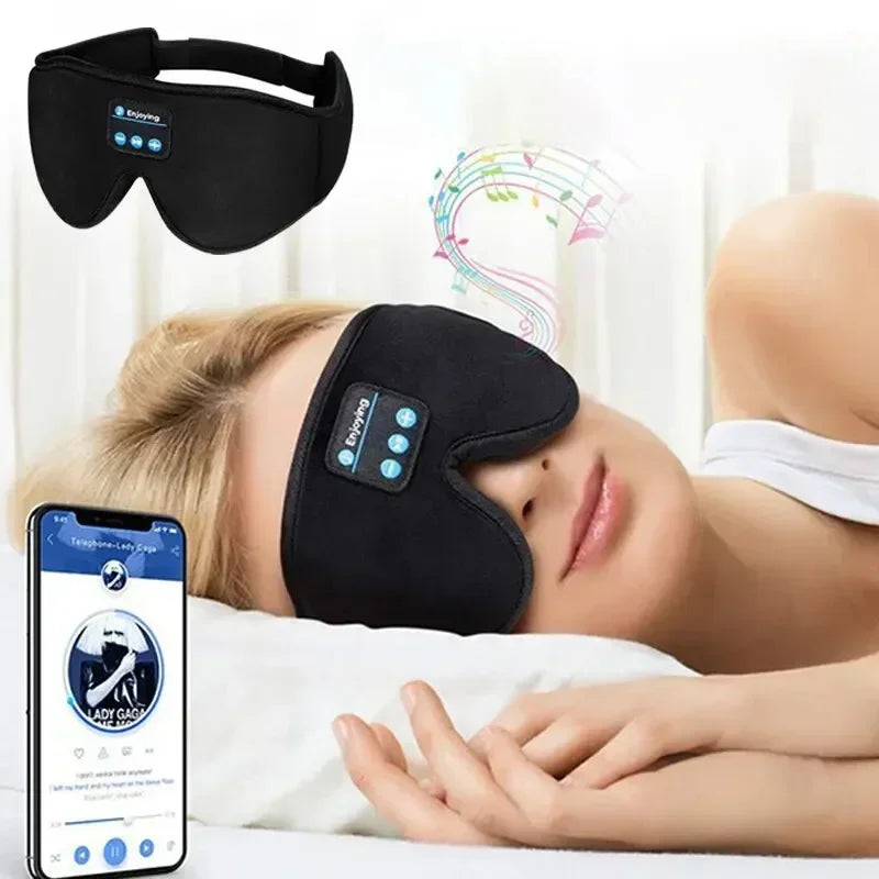 3D Bluetooth Sleep Eye Mask with Built-in Headphones