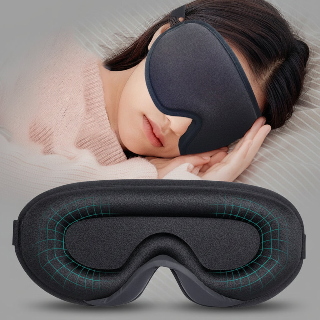 3D Blackout Memory Foam Sleep Mask