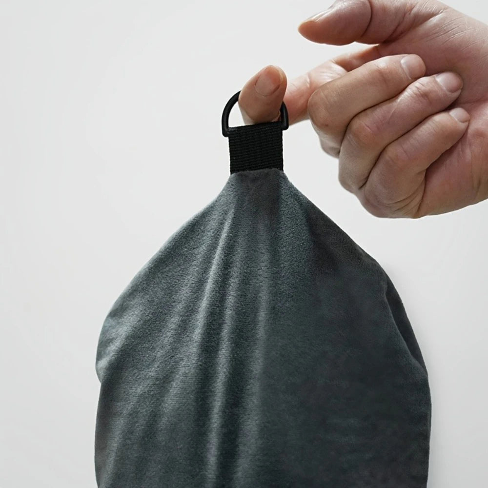 Adjustable Travel Neck Pillow with Storage Pouch