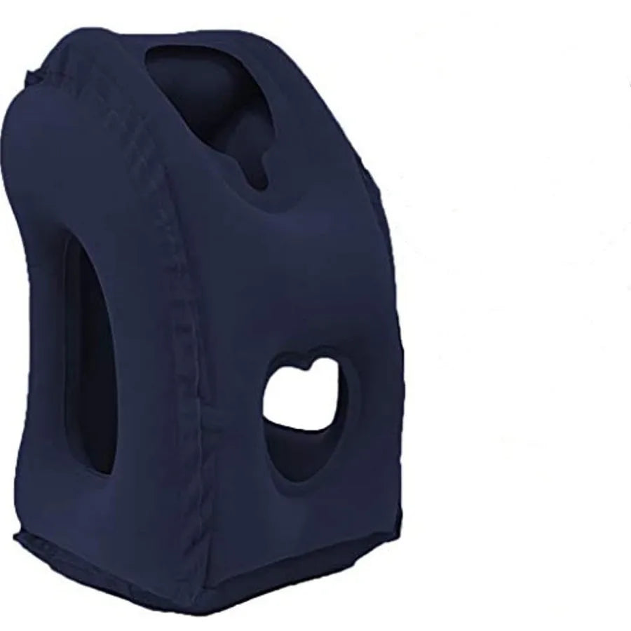 Inflatable Travel Neck Pillow with Head Support
