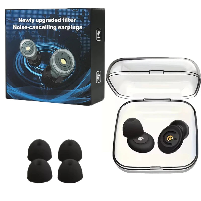 Noise Reduction Silicone Ear Plugs for Sleep and Hearing Protection