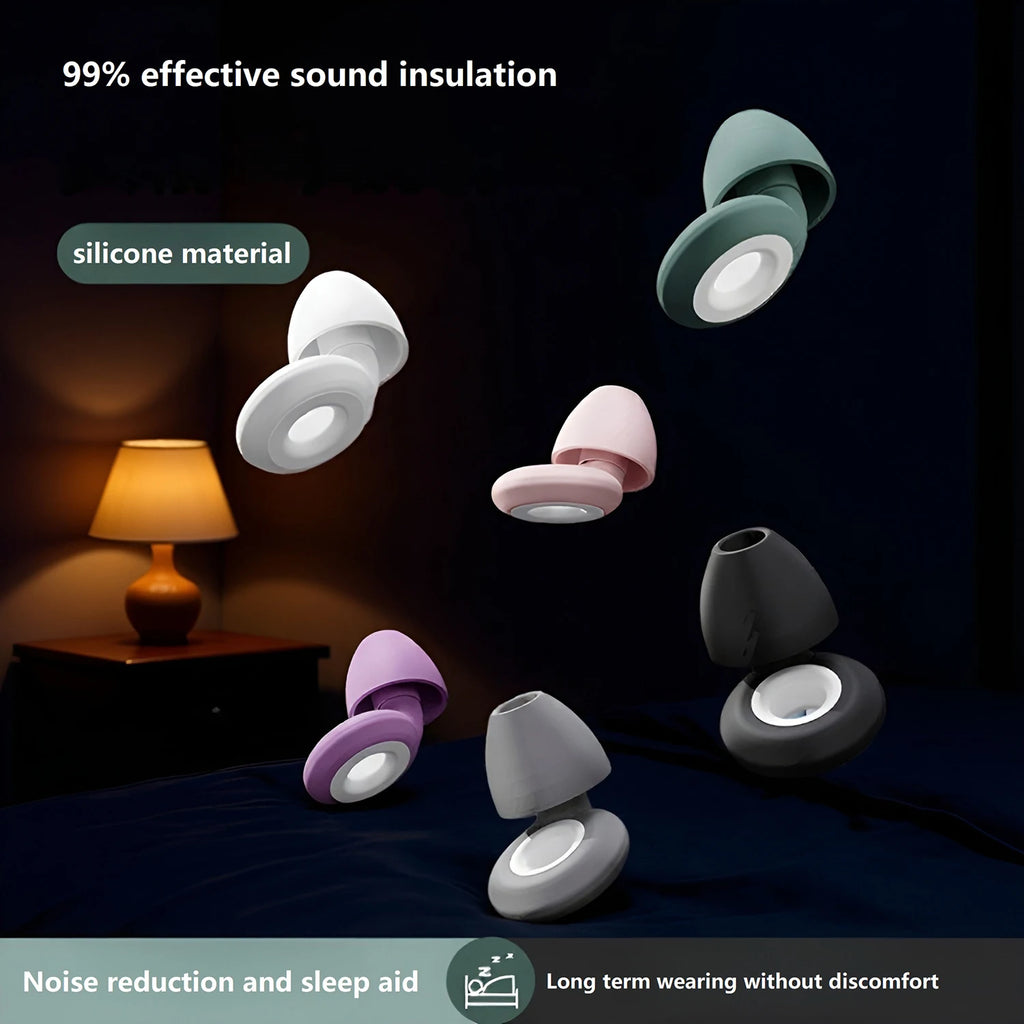 Silicone Ear Plugs for Sleeping and Noise Reduction