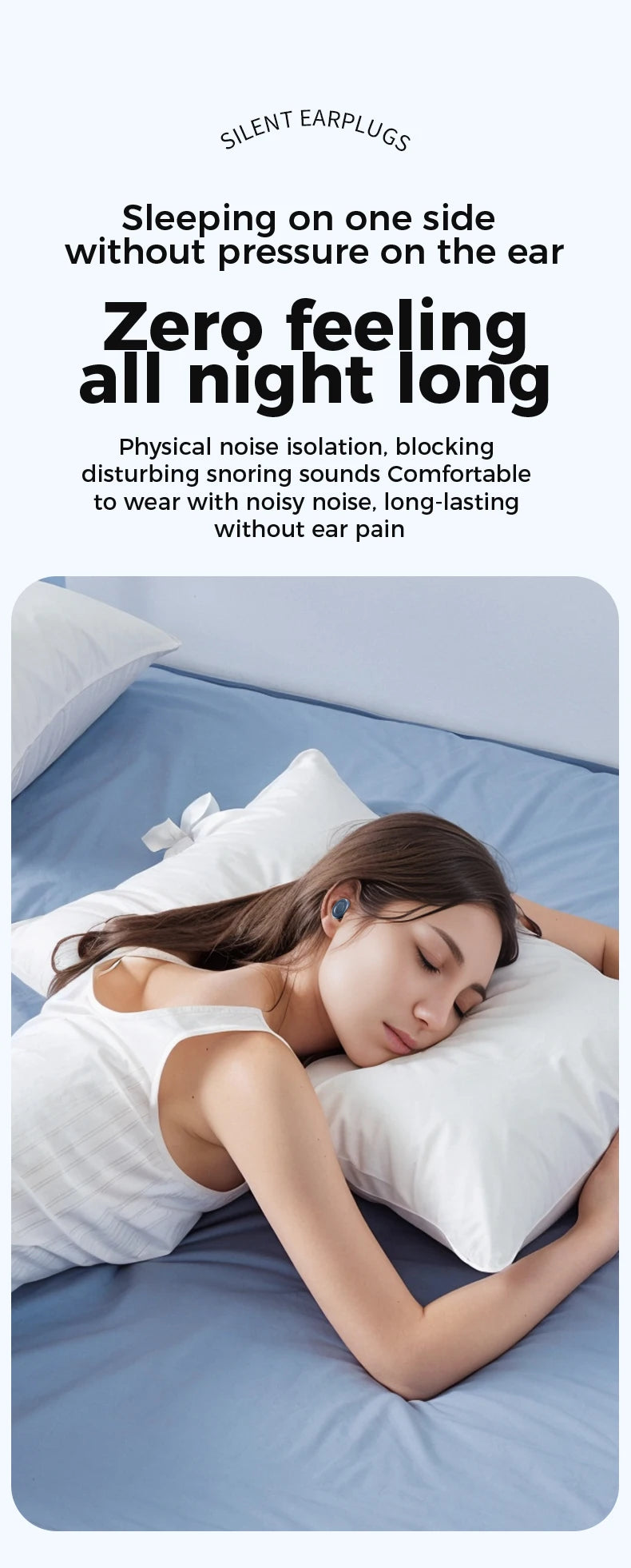 25dB Silicone Ear Plugs for Sleeping and Noise Reduction