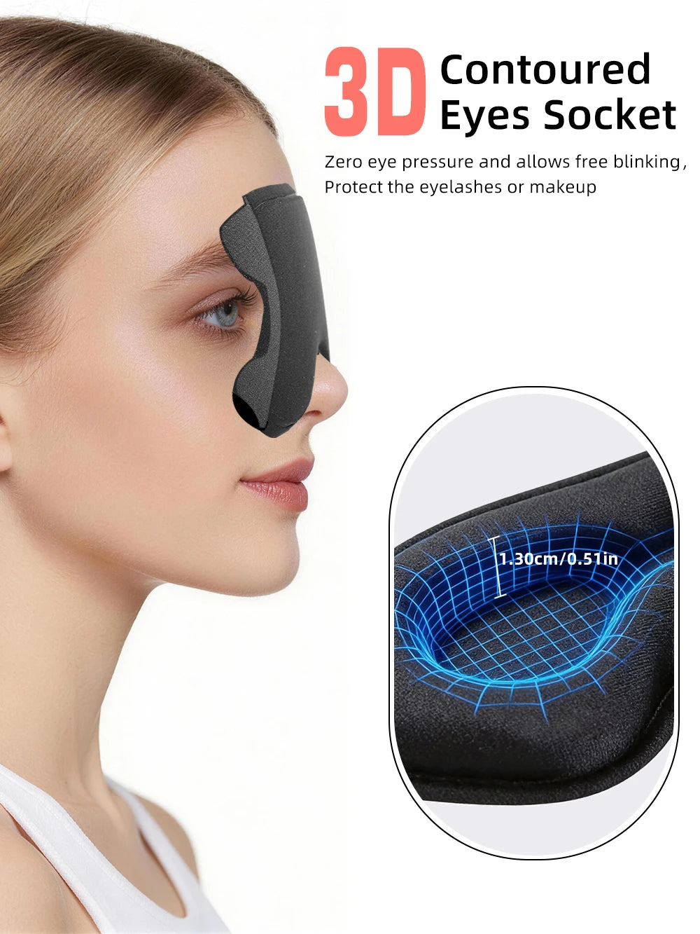 3D Light-Blocking Sleep Mask