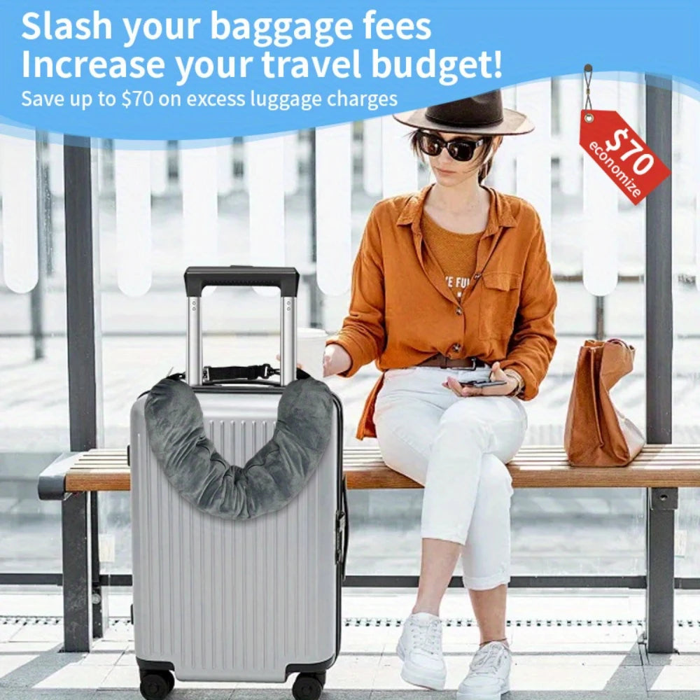 Adjustable Travel Neck Pillow with Storage Pouch