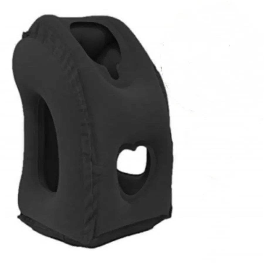Inflatable Travel Neck Pillow with Head Support