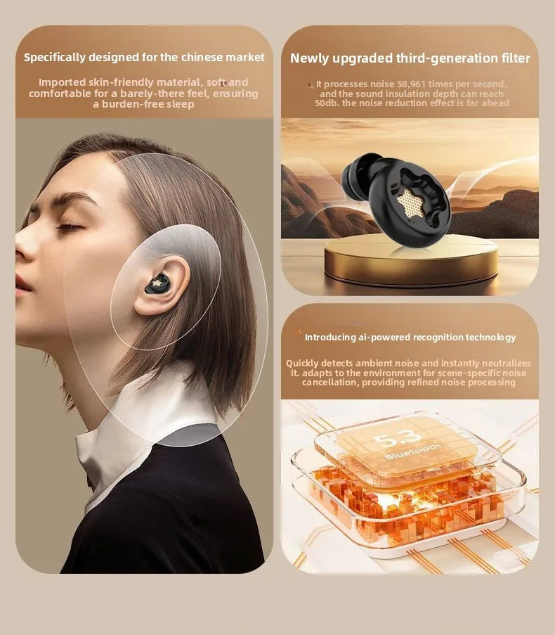 Noise-Blocking Earplugs for Sleeping and Snoring Reduction
