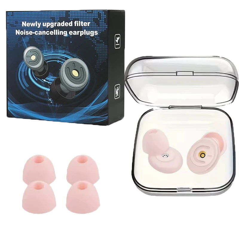 Noise Reduction Silicone Ear Plugs for Sleep and Hearing Protection