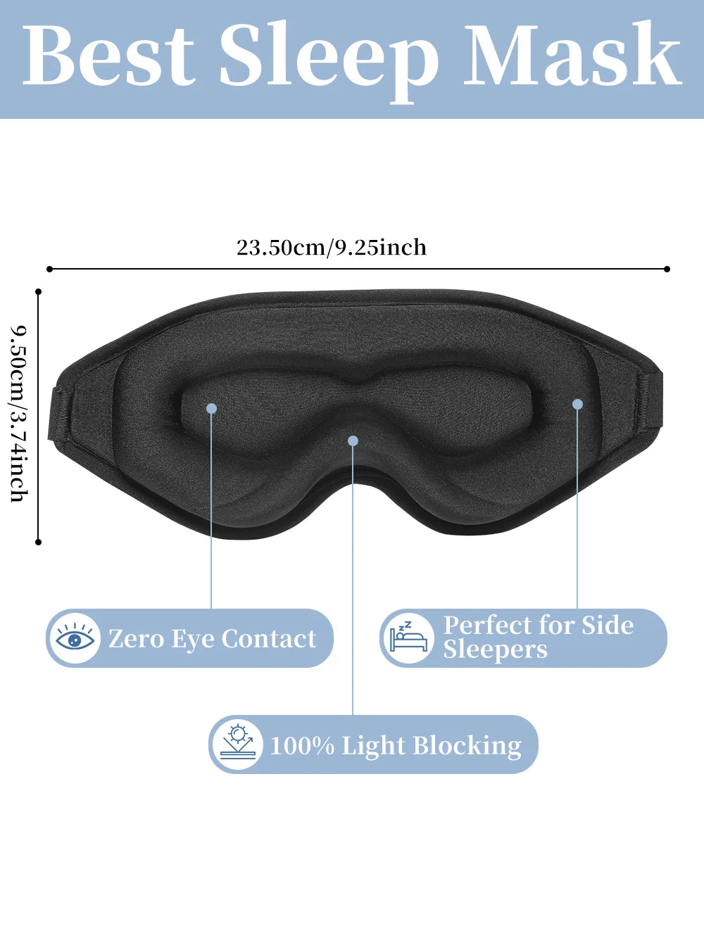 3D Light-Blocking Sleep Mask