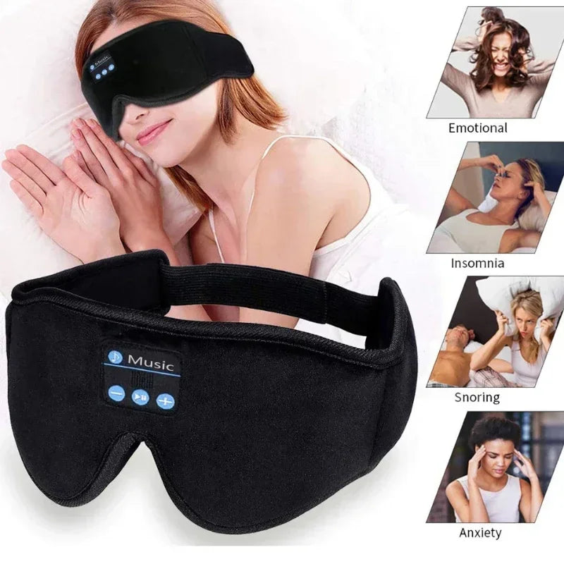 3D Bluetooth Sleep Eye Mask with Built-in Headphones
