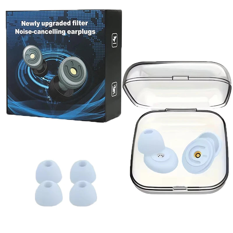 Noise Reduction Silicone Ear Plugs for Sleep and Hearing Protection