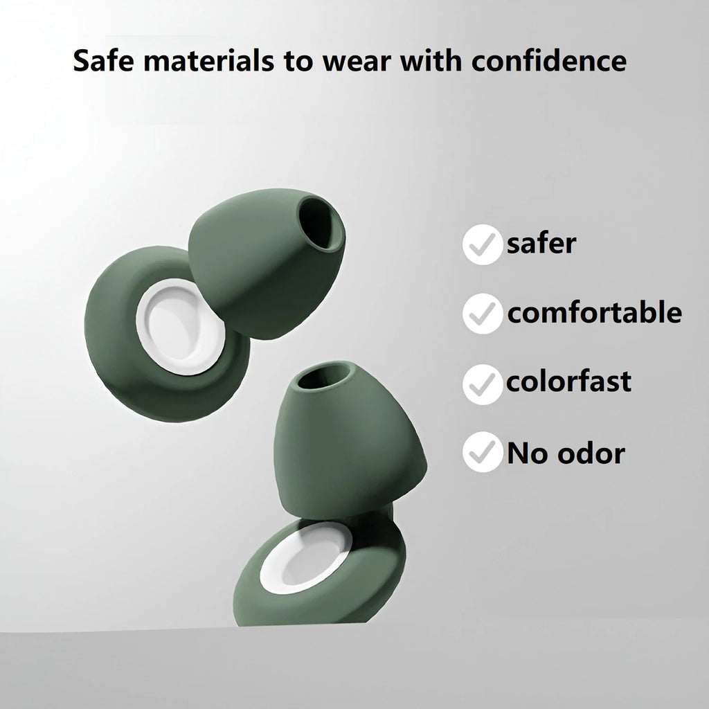 Silicone Ear Plugs for Sleeping and Noise Reduction