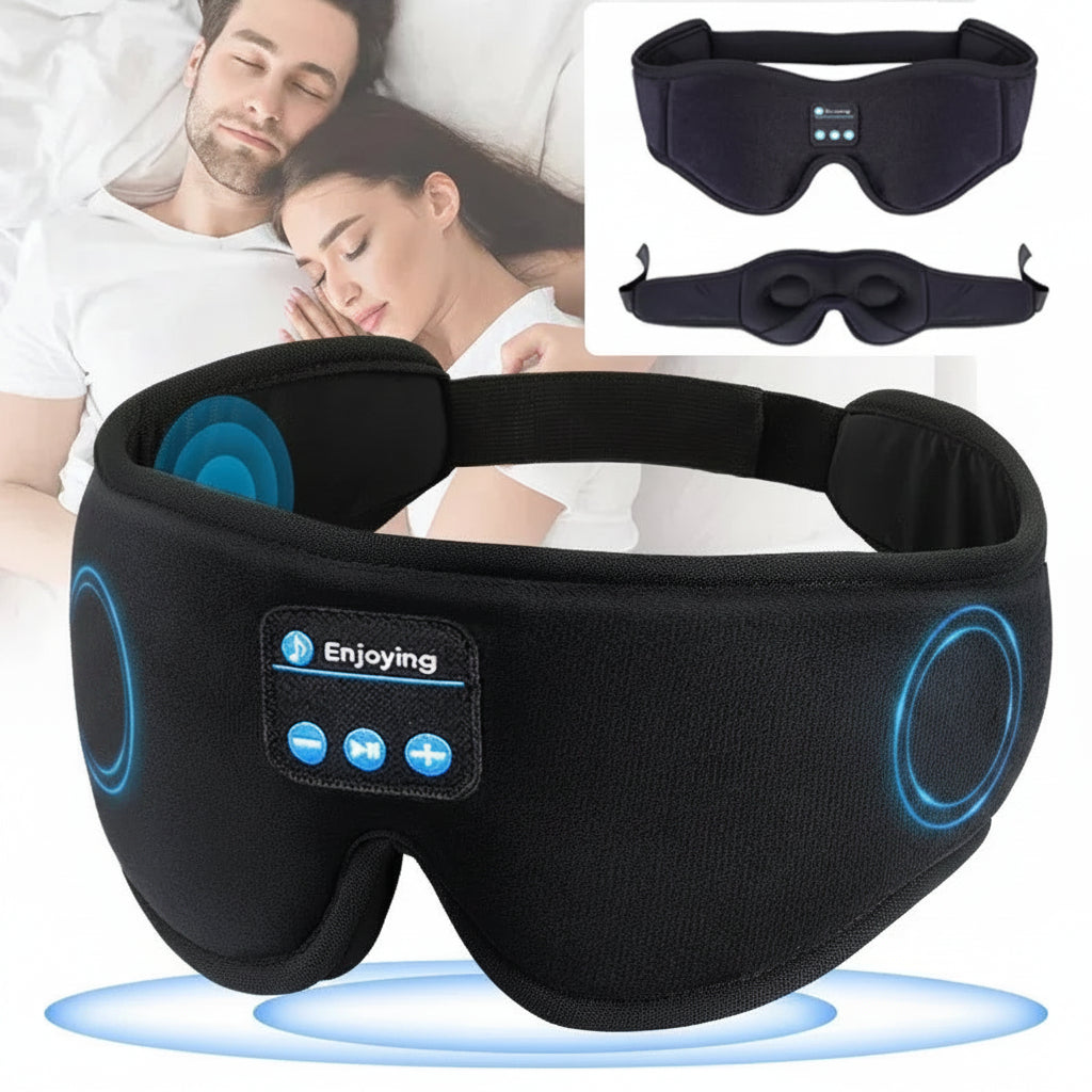 3D Bluetooth Sleep Eye Mask with Built-in Headphones