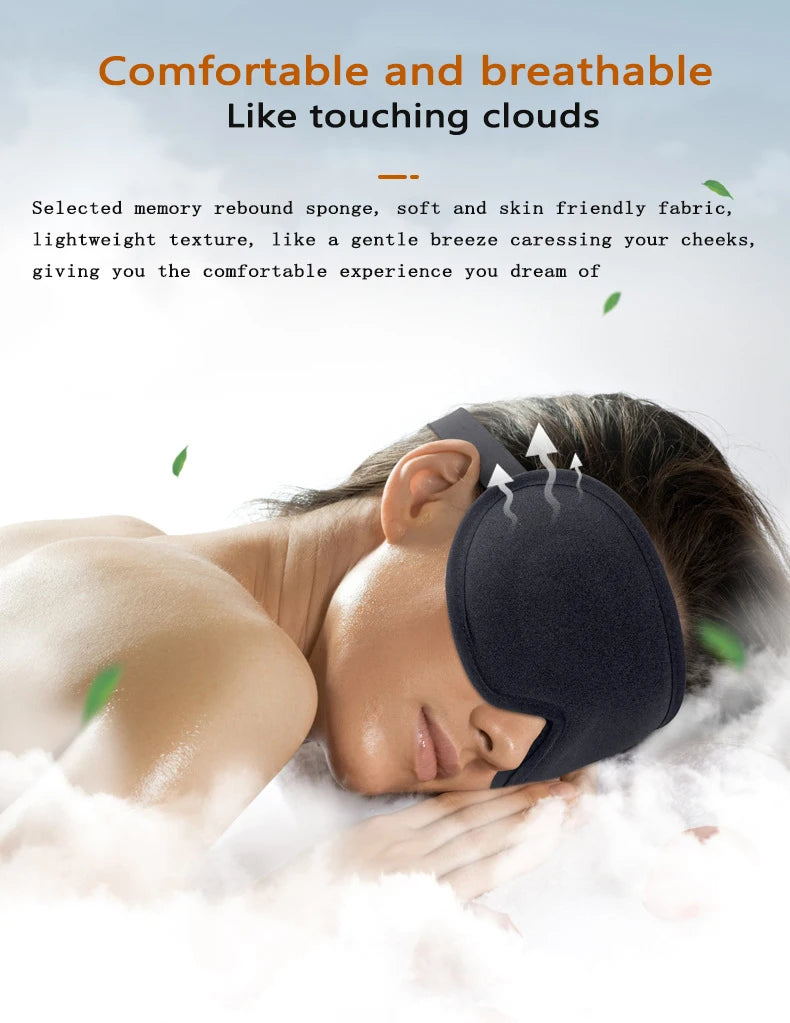 3D Blackout Memory Foam Sleep Mask