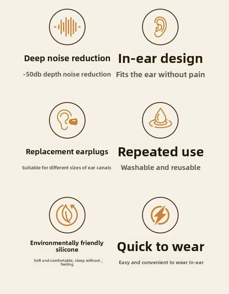 Noise-Blocking Earplugs for Sleeping and Snoring Reduction