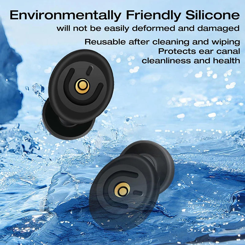 Noise Reduction Silicone Ear Plugs for Sleep and Hearing Protection