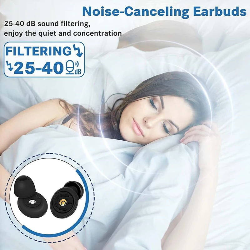 Noise Reduction Silicone Ear Plugs for Sleep and Hearing Protection