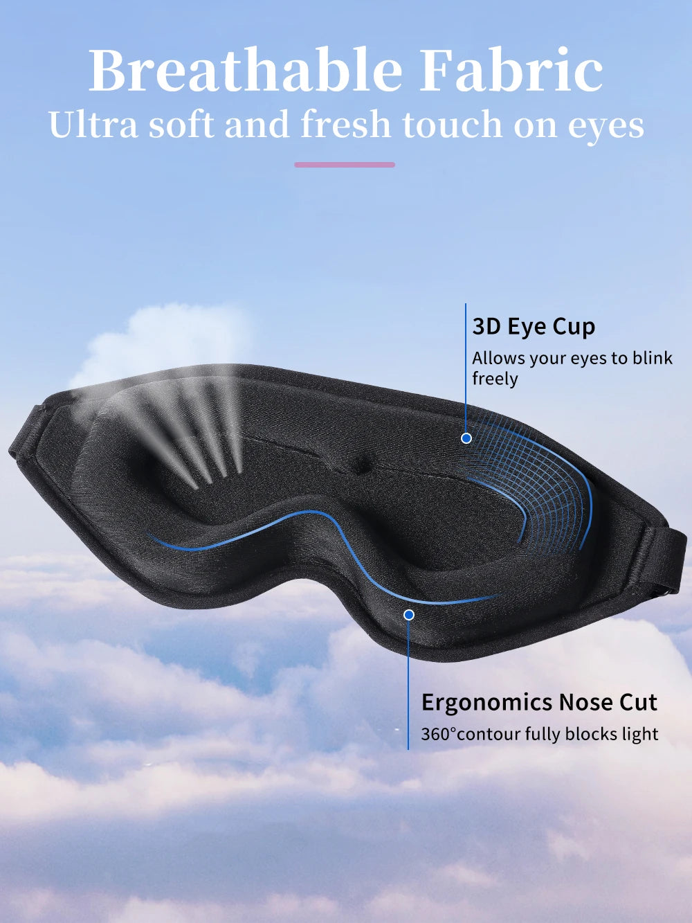 3D Light-Blocking Sleep Mask