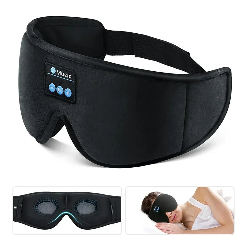 3D Bluetooth Sleep Eye Mask with Built-in Headphones